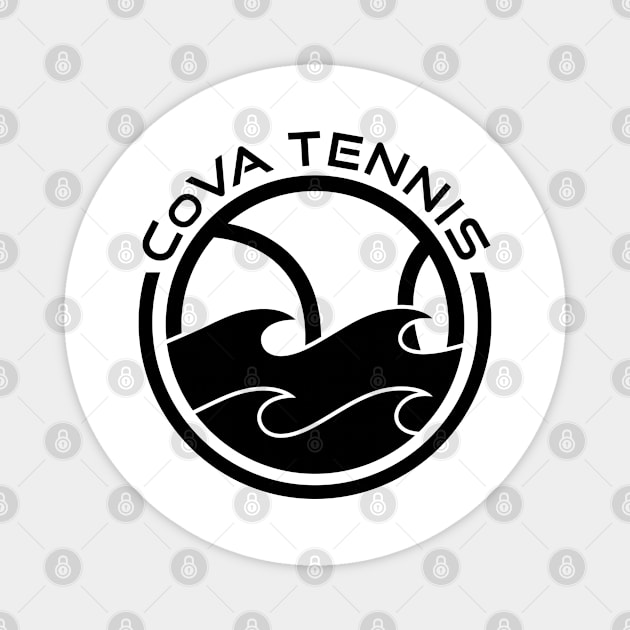 CoVA Tennis - Coastal Virginia Tennis Ball and Beach Waves Logo Design Magnet by CoVA Tennis